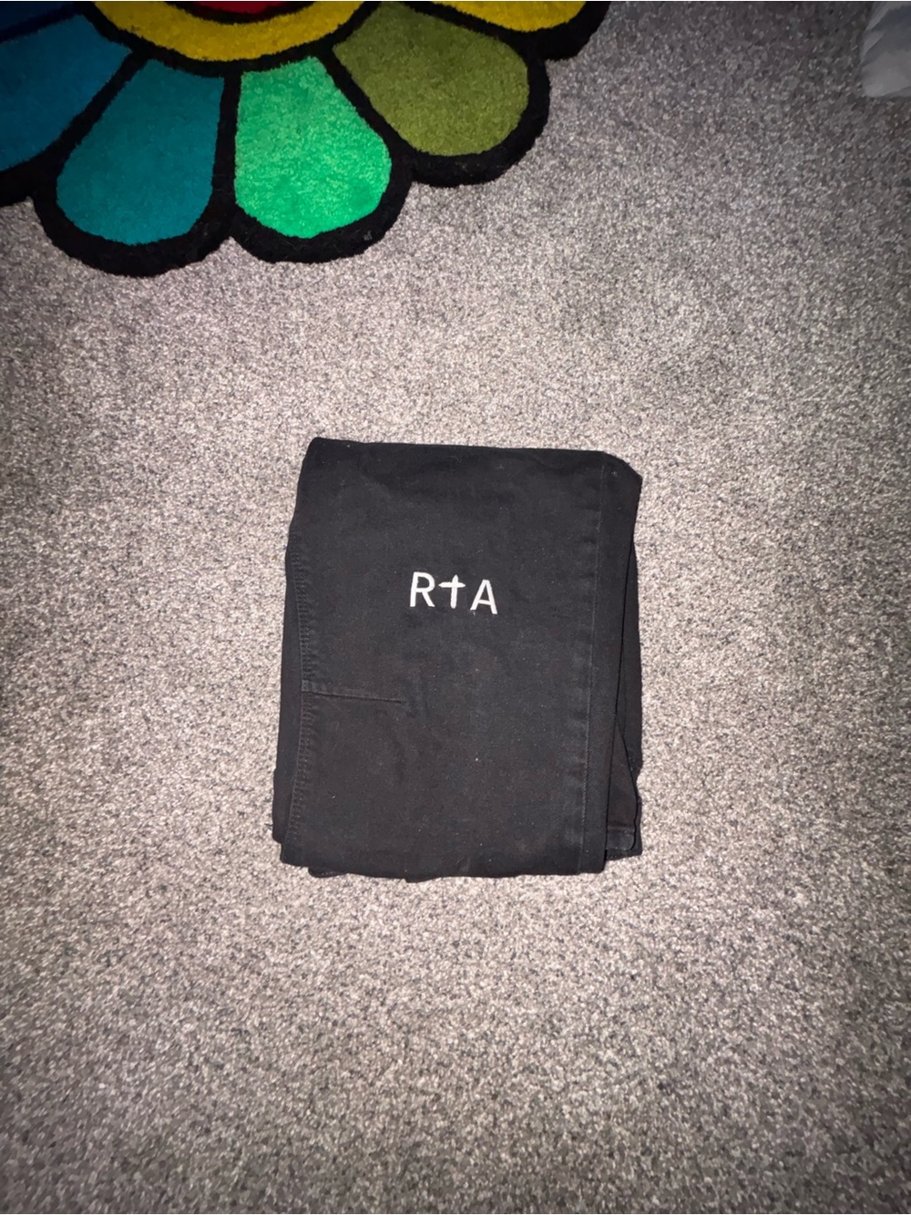RTA Logo Black Skinny Jeans
